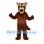 Wolf Mascot Costume in Brown with Tan Muzzle