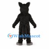 Wolf Mascot Costume in Black with Gray Belly