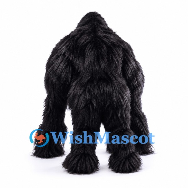 Gorilla Mascot Costume in Black with Long Arms