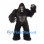 Gorilla Mascot Costume in Black with Gray Chest