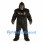 Gorilla Mascot Costume in Black with Chest Plate Details