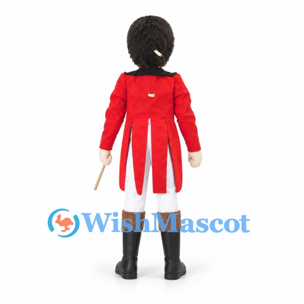 Horse Rider Mascot Costume with Red Jacket and White Breeches