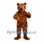 Bear Mascot Costume in Golden Brown with Round Belly
