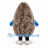 Hedgehog Mascot Costume in Blue with Brown Spines