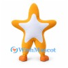 Starfish Mascot Costume in Orange with Smiling Face