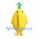 Elephant Character Mascot Costume in Yellow with Green Leaf Tuft