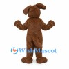 Dog Mascot Costume in Brown with White Belly and Floppy Ears