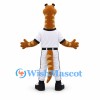 Giraffe Mascot Costume with White Baseball Uniform
