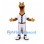 Giraffe Mascot Costume with White Baseball Uniform