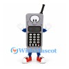 Mobile Phone Mascot Costume in Gray with Black Keypad