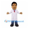 Doctor Mascot Costume with White Coat and Red Tie