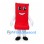 Scroll Mascot Costume in Red with White Gloves