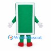 Playing Card Mascot Costume in Green with Smiling Face