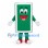 Playing Card Mascot Costume in Green with Smiling Face