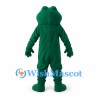 Frog Mascot Costume in Dark Green with White Belly