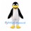 Penguin Mascot Costume with White Belly and Yellow Bill