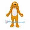 Dog Mascot Costume in Golden Yellow with White Belly