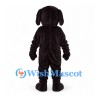 Dog Mascot Costume in Dark Brown with White Belly