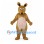 Kangaroo Mascot Costume in Brown with Pink Belly