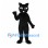 Black Cat Mascot Costume with White Eye Markings