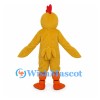 Chicken Mascot Costume in Yellow with Orange Feet