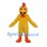 Chicken Mascot Costume in Yellow with Orange Feet