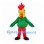 Rooster Mascot Costume with Green Body and Red Legs
