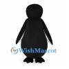 Penguin Mascot Costume in Black and White with Round Belly