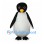 Penguin Mascot Costume in Black and White with Round Belly