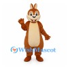 Rabbit Mascot Costume in Brown with Cream Belly