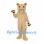 Lioness Mascot Costume in Cream with Black Paw Pads