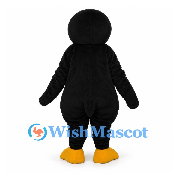Penguin Mascot Costume in Black with White Belly