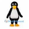 Penguin Mascot Costume in Black with White Belly