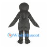 Dolphin Mascot Costume in Gray with White Belly and Pink Mouth