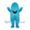 Cyclops Mascot Costume in Turquoise with Wide Smile