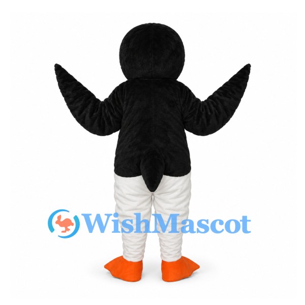 Penguin Mascot Costume with Orange Bill and Feet