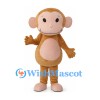 Monkey Mascot Costume in Tan with Pink Face