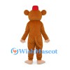 Monkey Mascot Costume with Red Fez and Cream Face