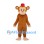 Monkey Mascot Costume with Red Fez and Cream Face