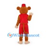 Monkey Mascot Costume with Red Vest Shorts and Fez