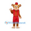 Monkey Mascot Costume with Red Vest Shorts and Fez
