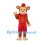 Monkey Mascot Costume with Red Vest Shorts and Fez