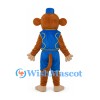 Monkey Mascot Costume with Blue Vest and Fez