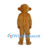 Monkey Mascot Costume in Brown with Pink Muzzle and Belly