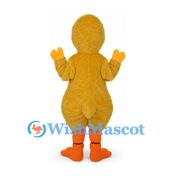 Chicken Mascot Costume in Yellow with Orange Feet
