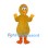 Chicken Mascot Costume in Yellow with Orange Feet