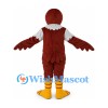 Eagle Mascot Costume in Brown with White Neck Ruff