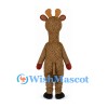 Giraffe Mascot Costume in Brown with Cream Belly