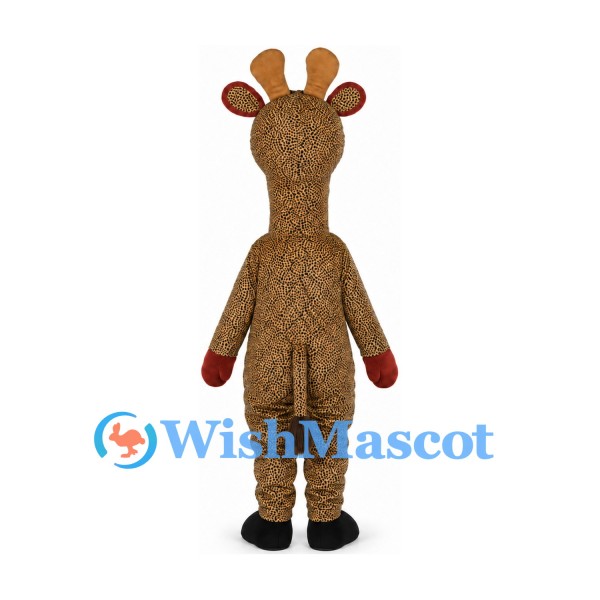 Giraffe Mascot Costume in Brown with Cream Belly