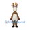 Giraffe Mascot Costume in Brown with Cream Belly